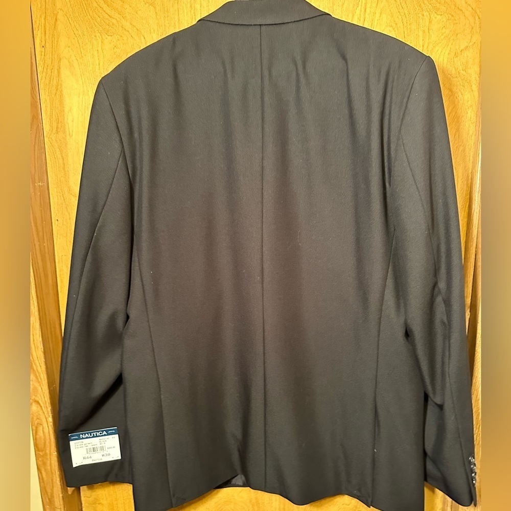 NWT Nautica Ashton Bi-stretch black suit jacket size 44R - Picture 7 of 11